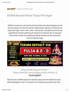 Togel Deposit Pulsa Tanpa Potongan